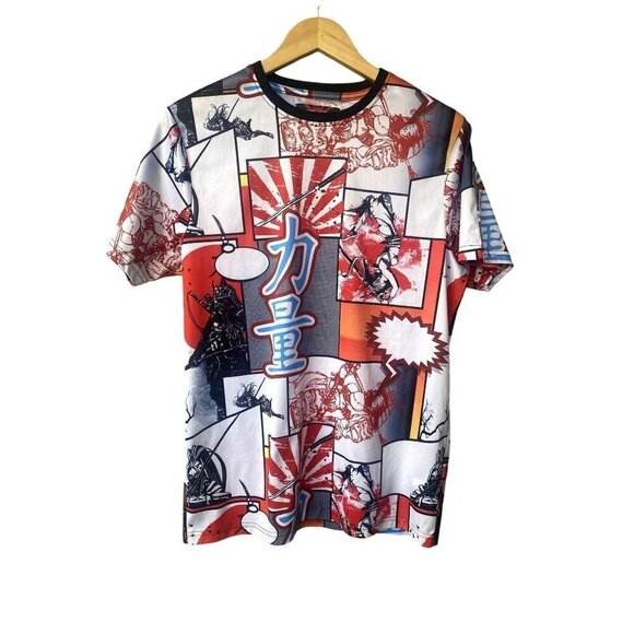 fresh prints of tokyo Other - Fresh Prints of Tokyo By Drill Clothing Sz M Anime Print Martial Arts Shirt
